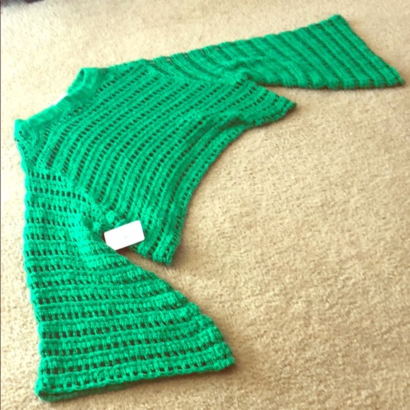 💚NWT Free People Green Flare Sweater Size S - Picture 5 of 5
